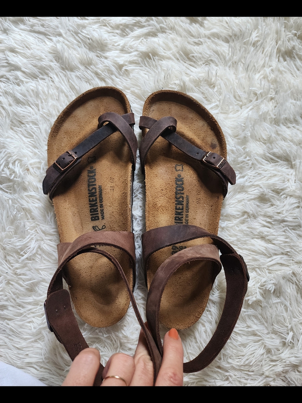 Birkenstock Brown Yara Leather *discontinued* Sandals - Picture 2 of 8